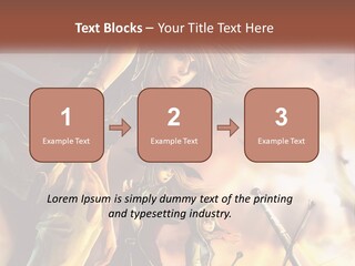 Beach Portrait White PowerPoint Template