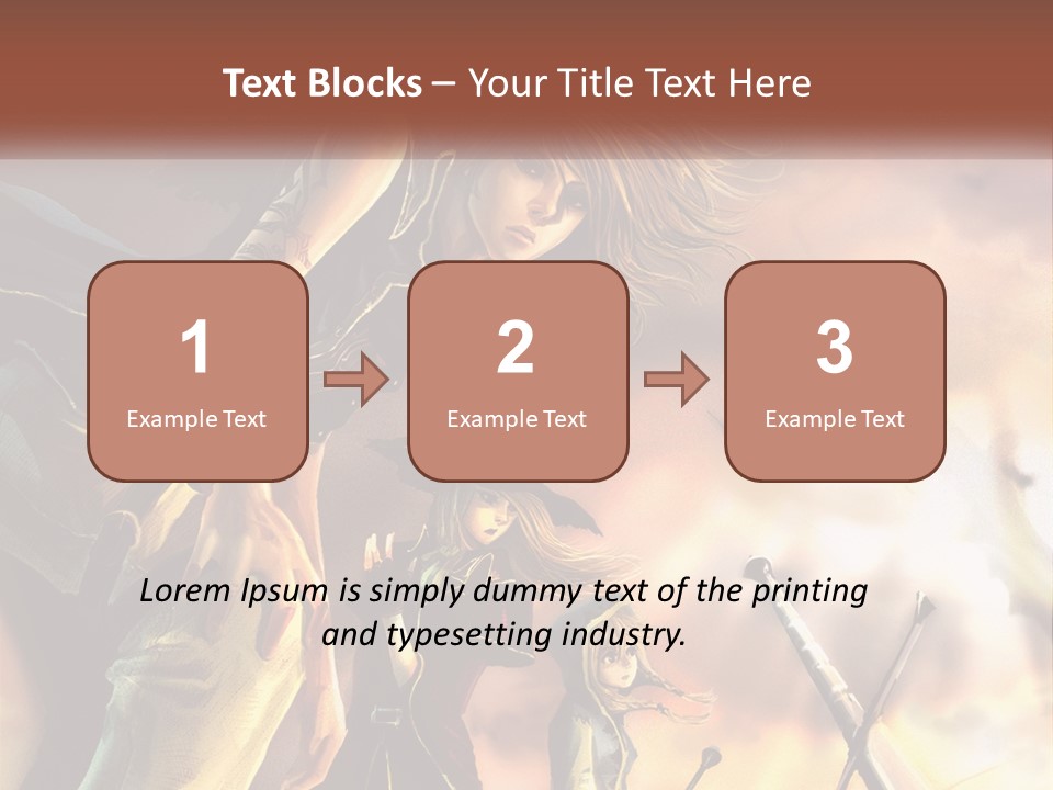 Beach Portrait White PowerPoint Template