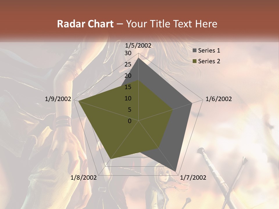 Beach Portrait White PowerPoint Template