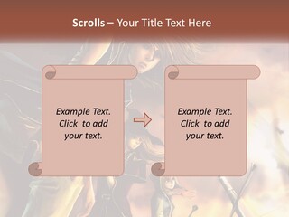 Beach Portrait White PowerPoint Template