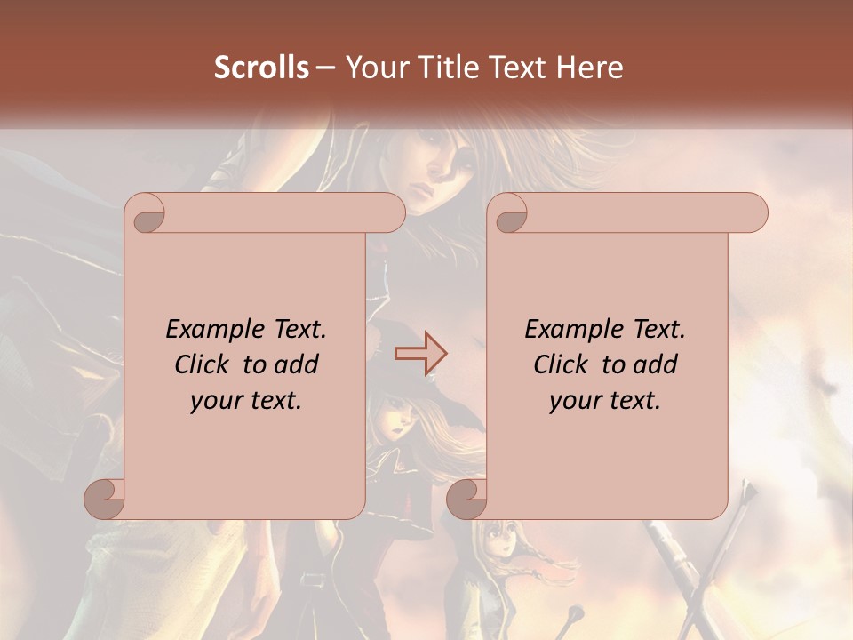 Beach Portrait White PowerPoint Template