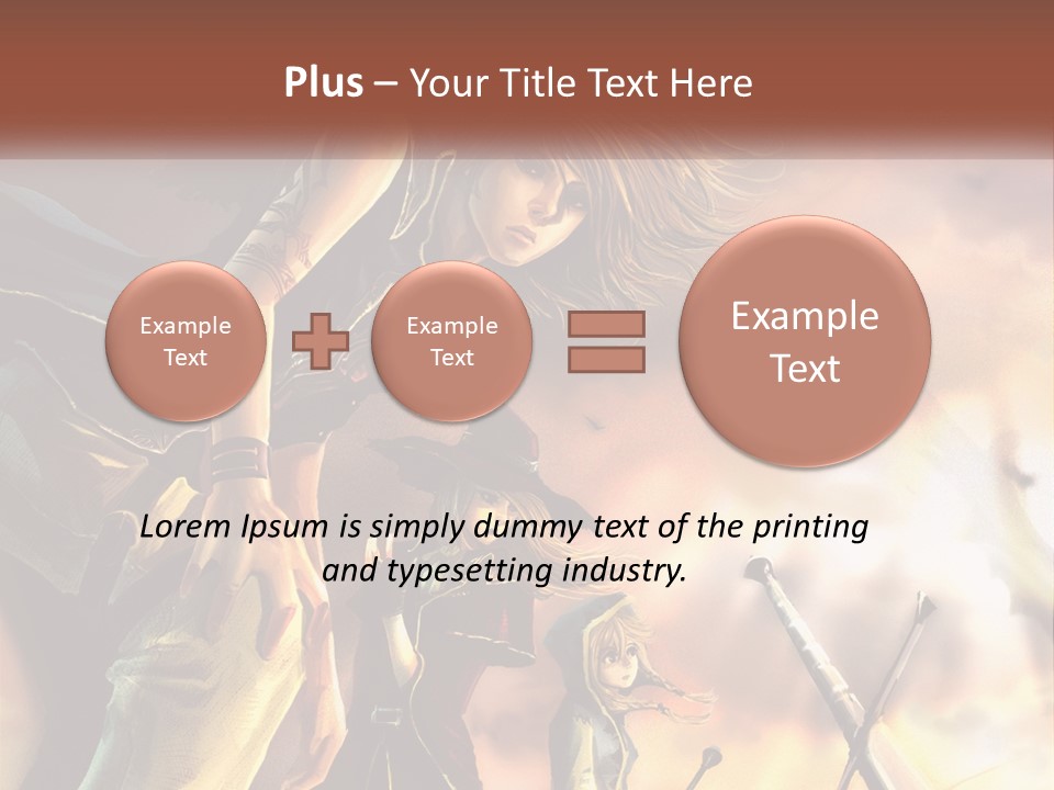 Beach Portrait White PowerPoint Template