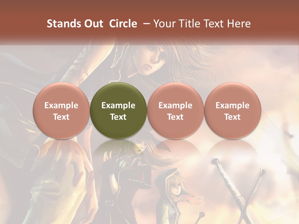 Beach Portrait White PowerPoint Template