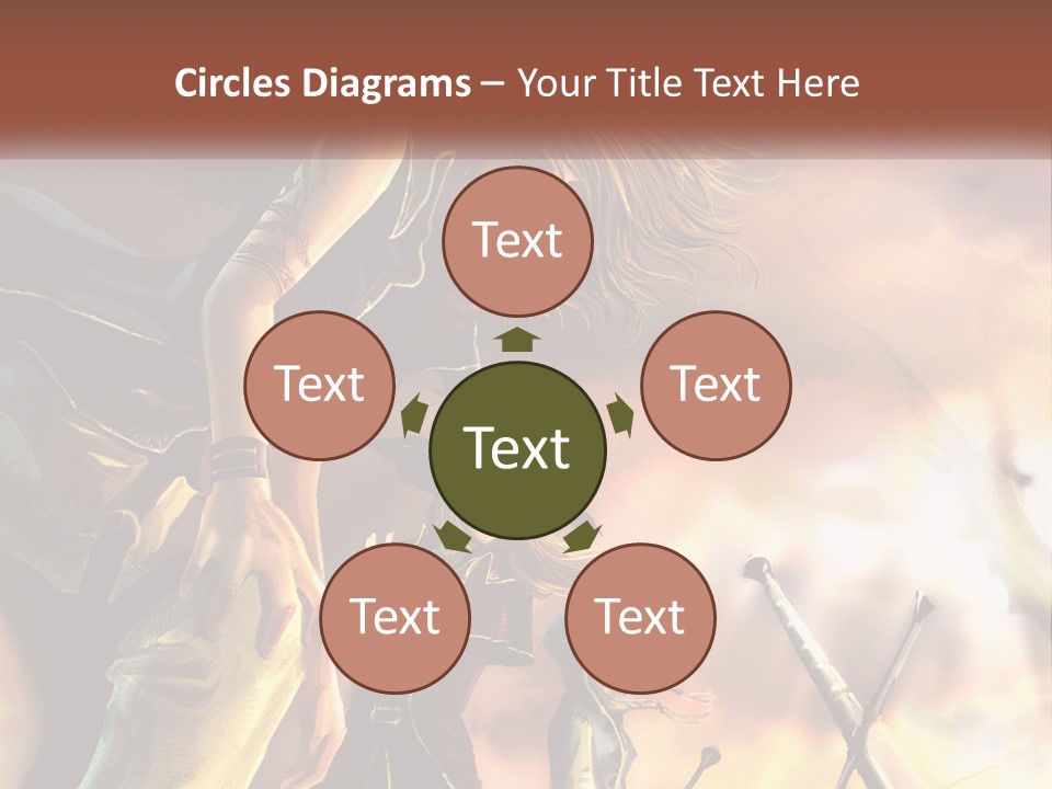 Beach Portrait White PowerPoint Template