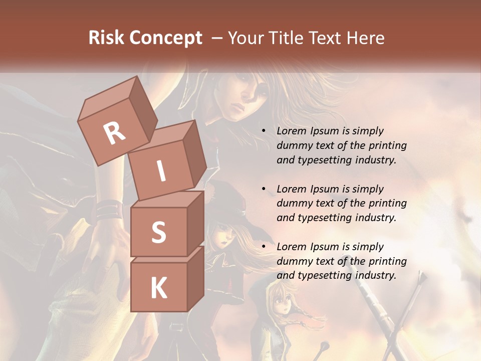 Beach Portrait White PowerPoint Template