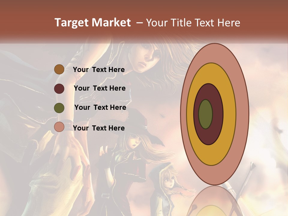 Beach Portrait White PowerPoint Template