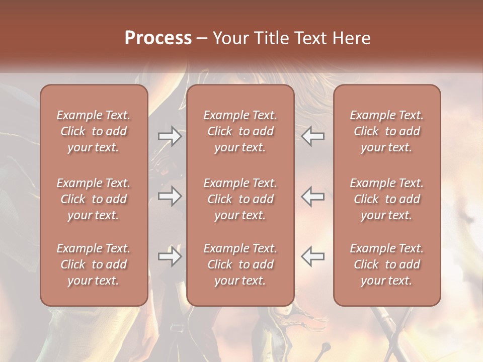 Beach Portrait White PowerPoint Template