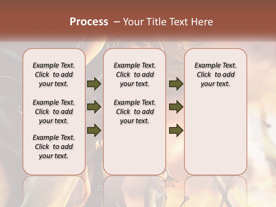 Beach Portrait White PowerPoint Template