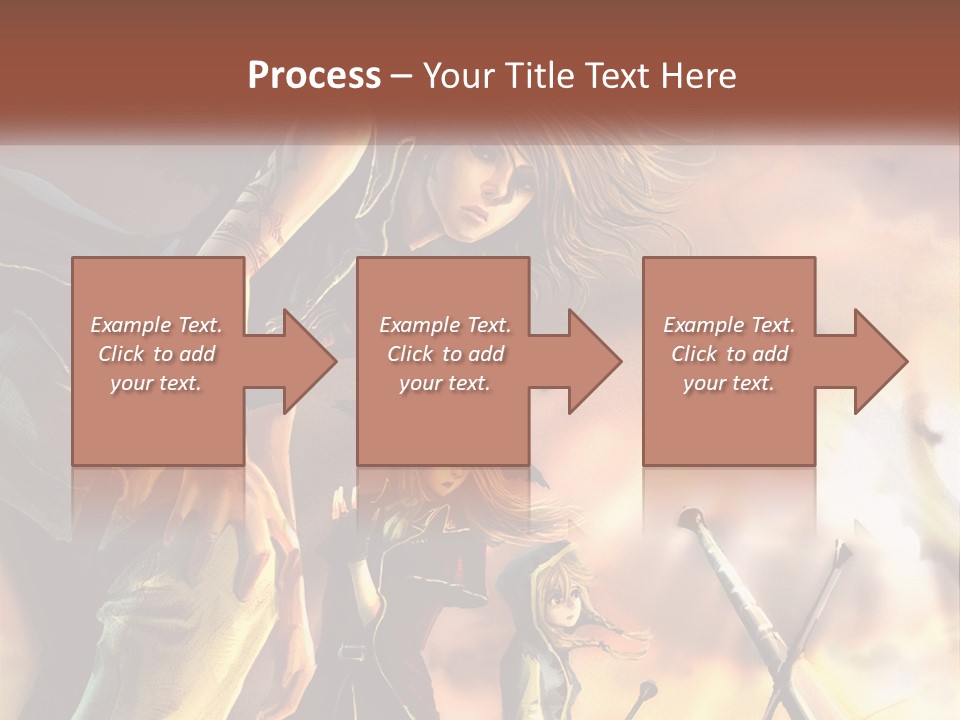 Beach Portrait White PowerPoint Template