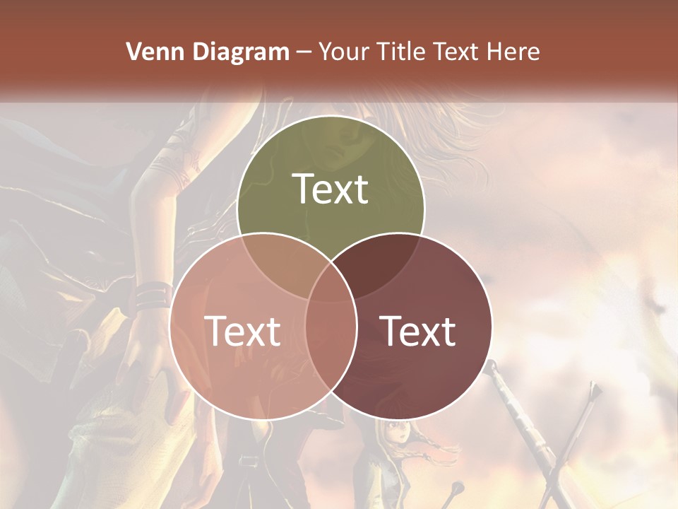 Beach Portrait White PowerPoint Template