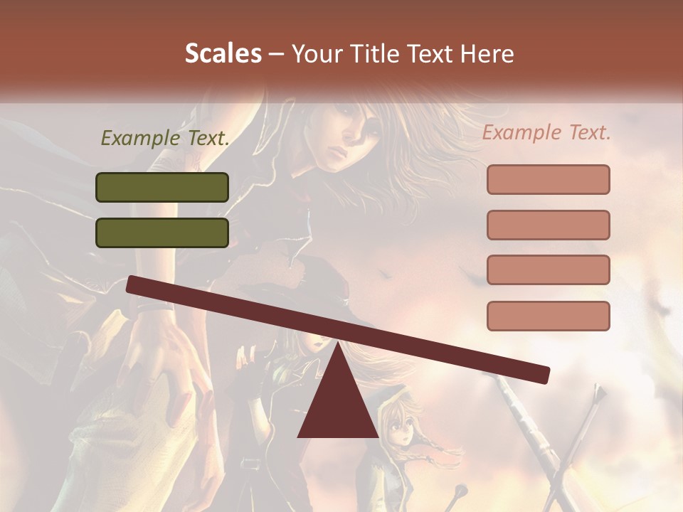 Beach Portrait White PowerPoint Template