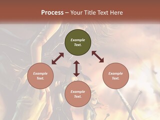 Beach Portrait White PowerPoint Template