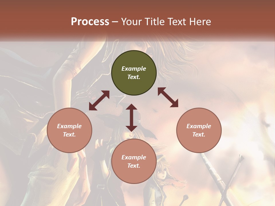 Beach Portrait White PowerPoint Template