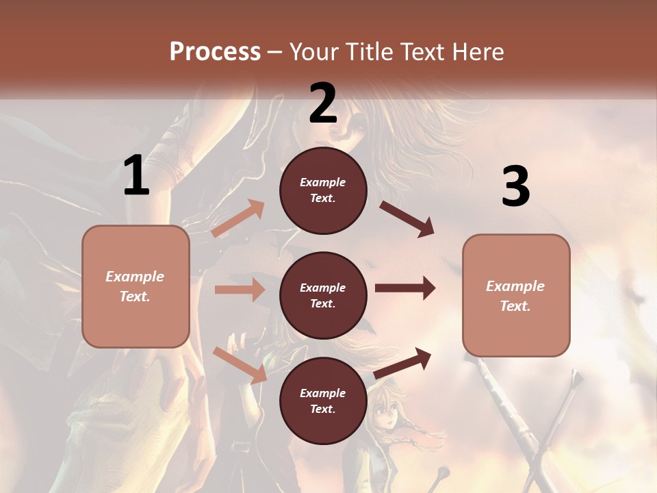 Beach Portrait White PowerPoint Template