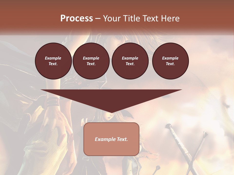 Beach Portrait White PowerPoint Template