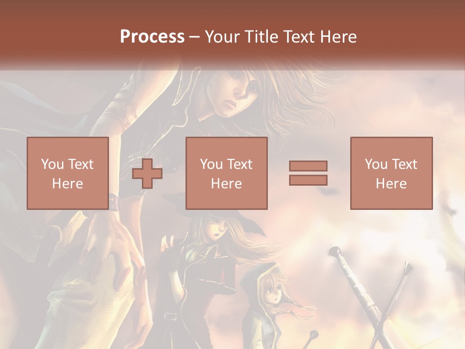 Beach Portrait White PowerPoint Template