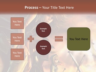 Beach Portrait White PowerPoint Template