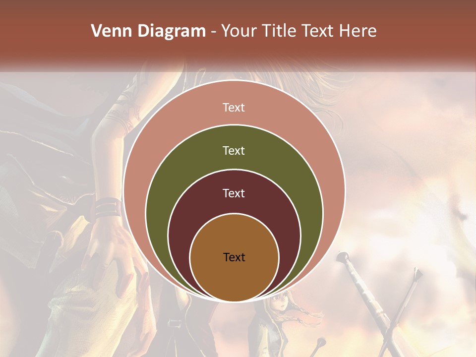 Beach Portrait White PowerPoint Template