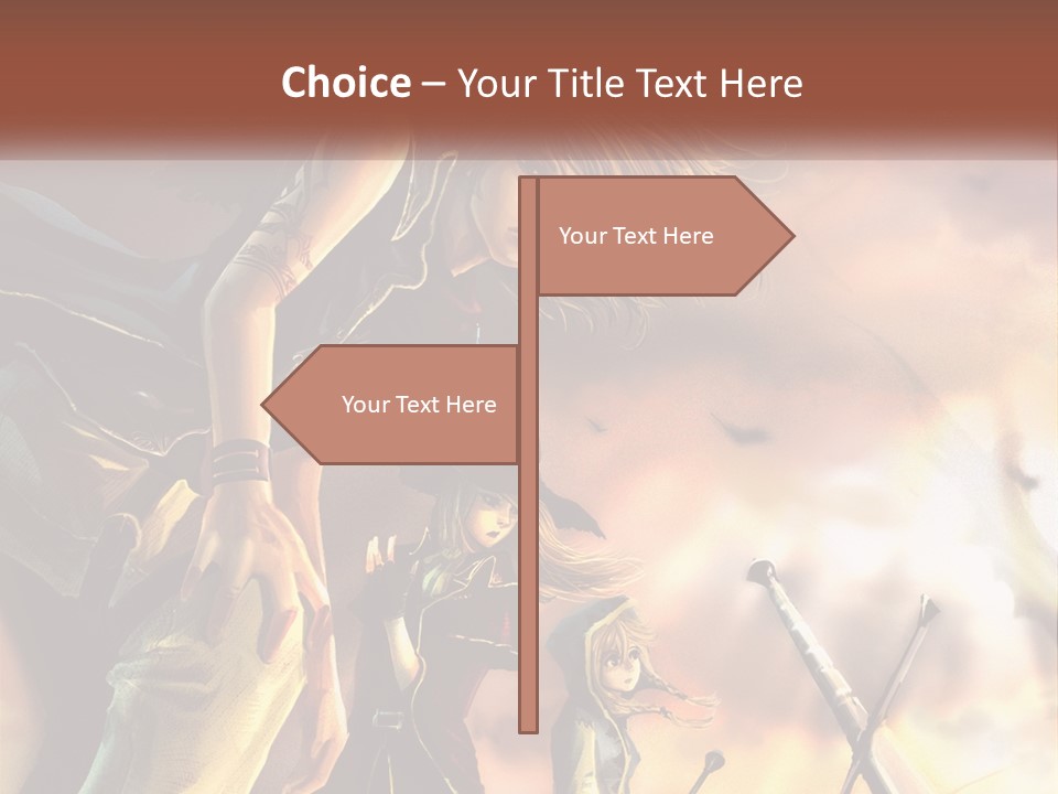 Beach Portrait White PowerPoint Template