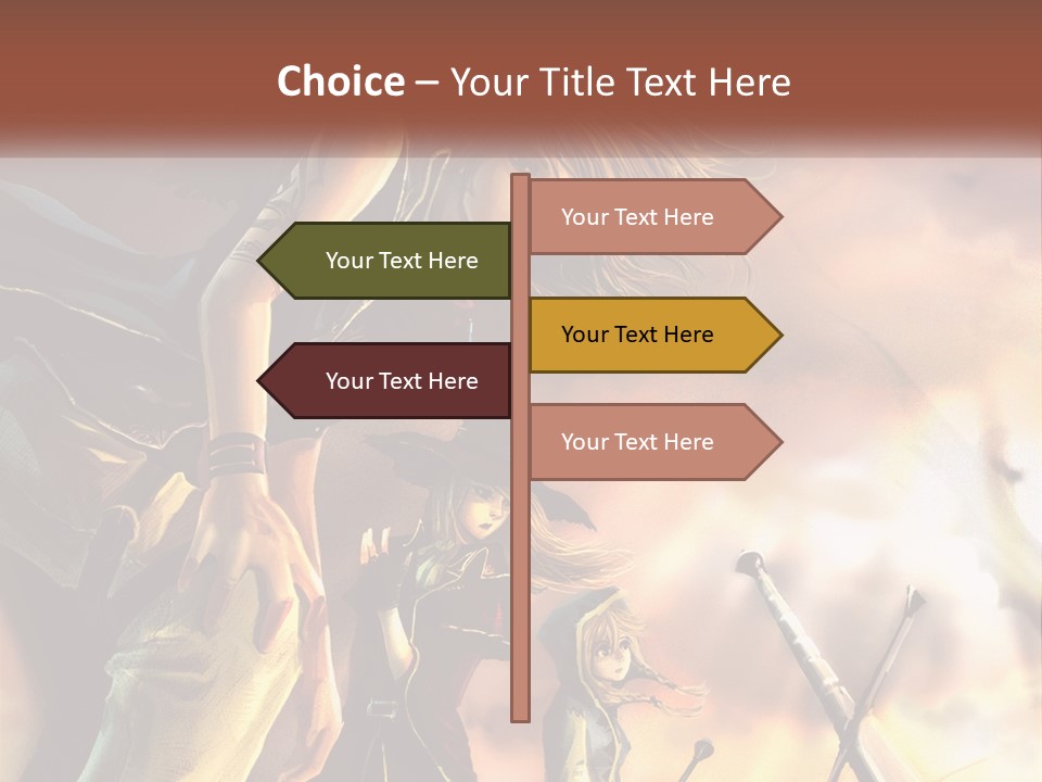 Beach Portrait White PowerPoint Template