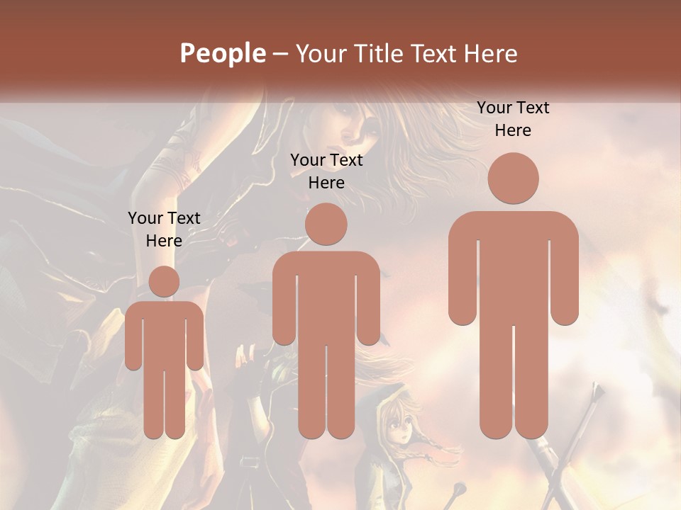 Beach Portrait White PowerPoint Template