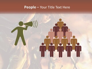 Beach Portrait White PowerPoint Template