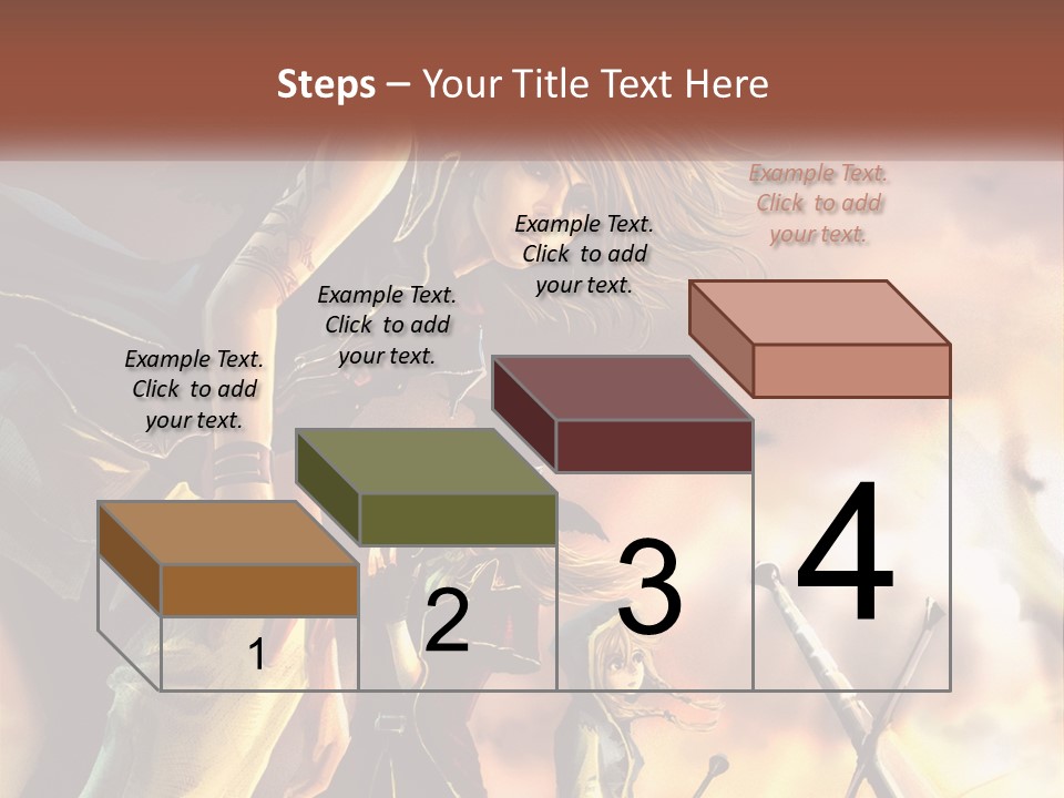 Beach Portrait White PowerPoint Template