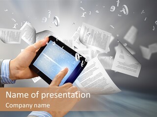 Older Sea White PowerPoint Template