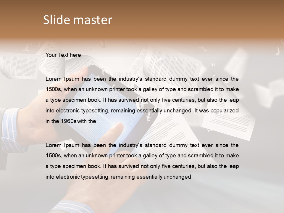 Older Sea White PowerPoint Template