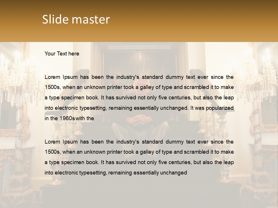 Caucasian Calm Mother PowerPoint Template