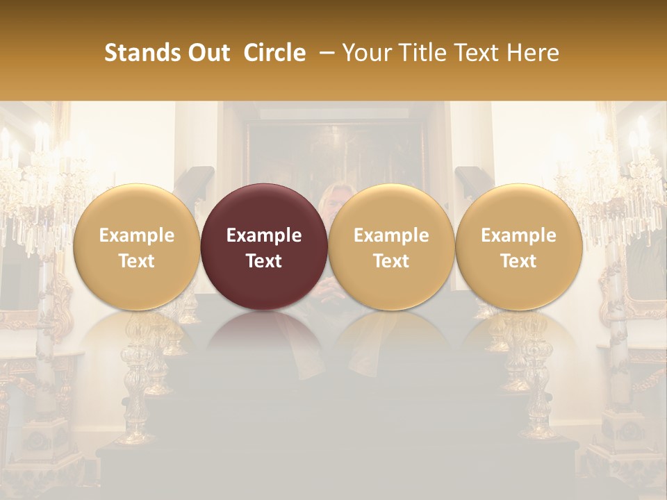 Caucasian Calm Mother PowerPoint Template