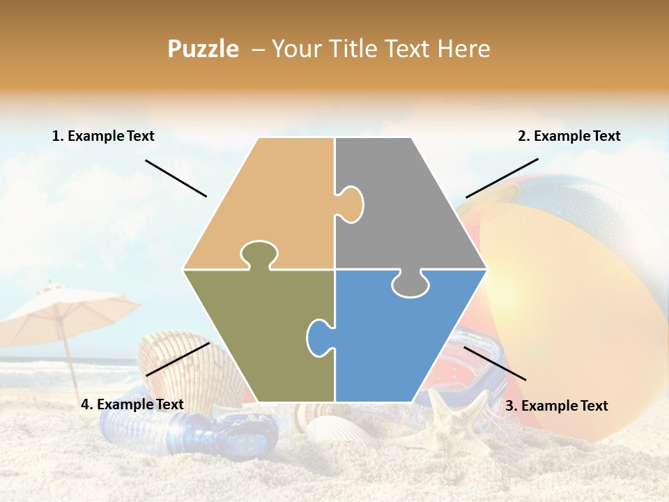 Sunset Peaceful Woman PowerPoint Template