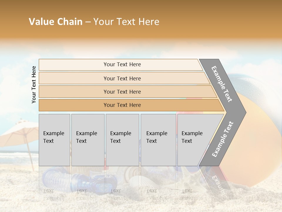 Sunset Peaceful Woman PowerPoint Template