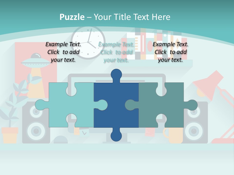 Caucasian White Sunset PowerPoint Template