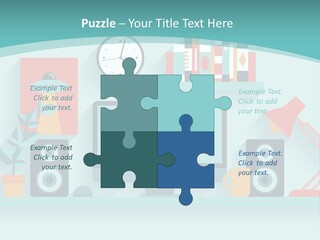 Caucasian White Sunset PowerPoint Template