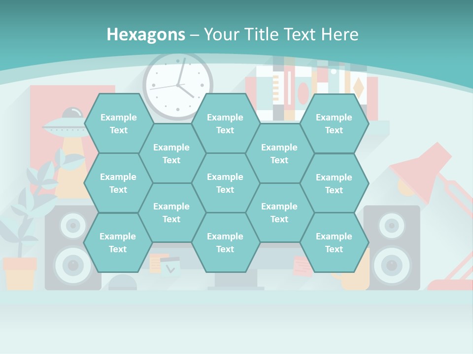 Caucasian White Sunset PowerPoint Template