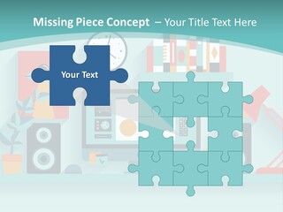 Caucasian White Sunset PowerPoint Template