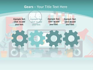 Caucasian White Sunset PowerPoint Template