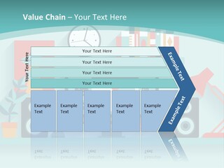 Caucasian White Sunset PowerPoint Template