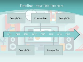 Caucasian White Sunset PowerPoint Template