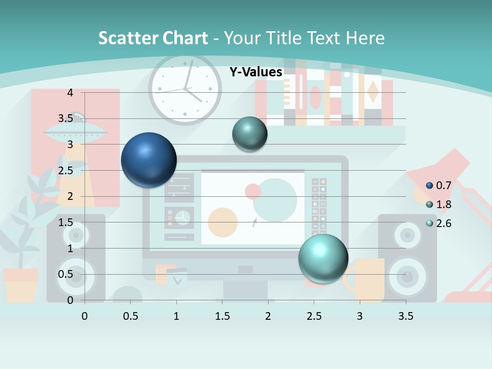 Caucasian White Sunset PowerPoint Template