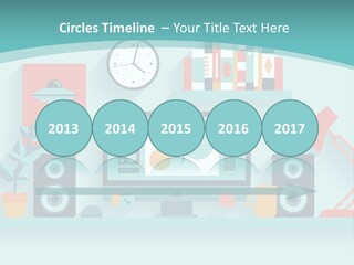 Caucasian White Sunset PowerPoint Template