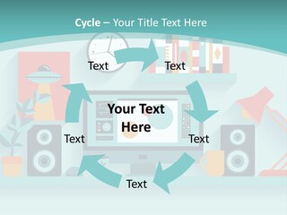 Caucasian White Sunset PowerPoint Template