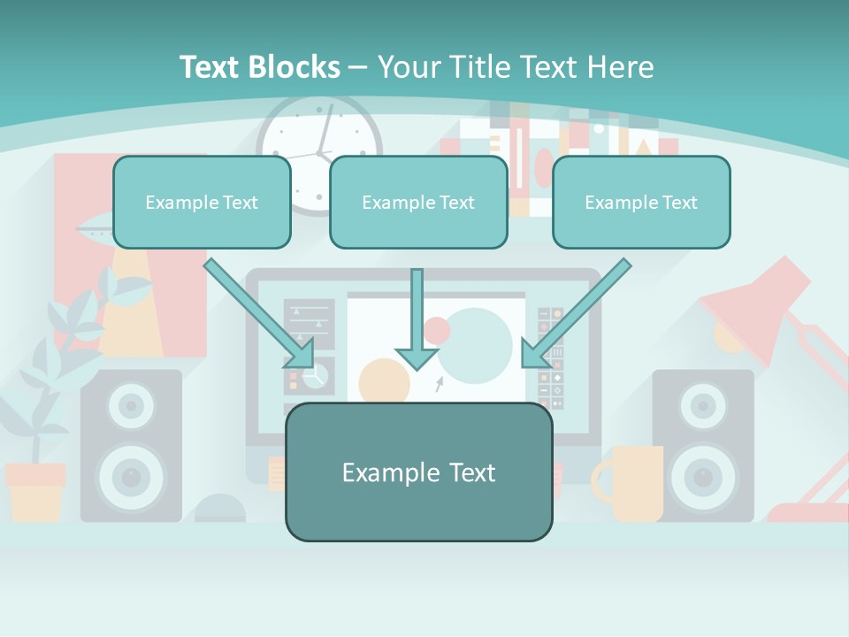 Caucasian White Sunset PowerPoint Template