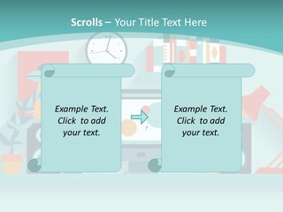Caucasian White Sunset PowerPoint Template
