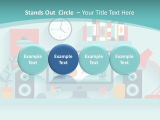 Caucasian White Sunset PowerPoint Template