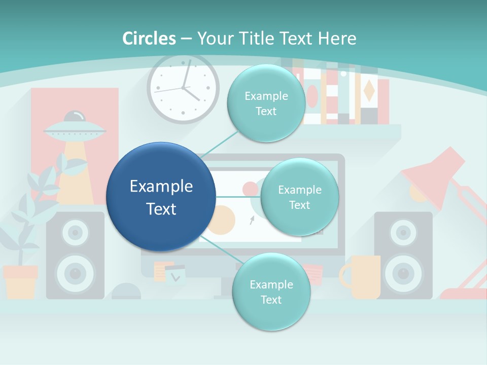 Caucasian White Sunset PowerPoint Template