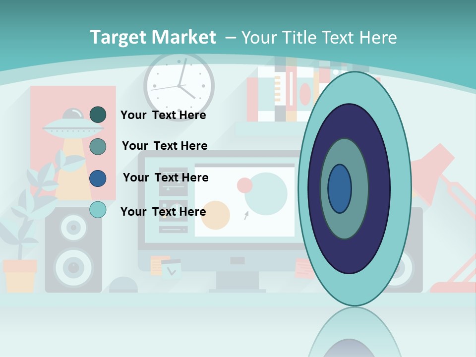 Caucasian White Sunset PowerPoint Template