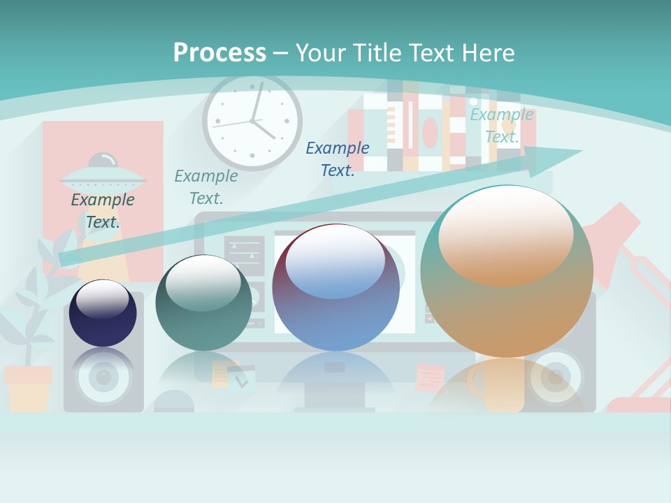 Caucasian White Sunset PowerPoint Template