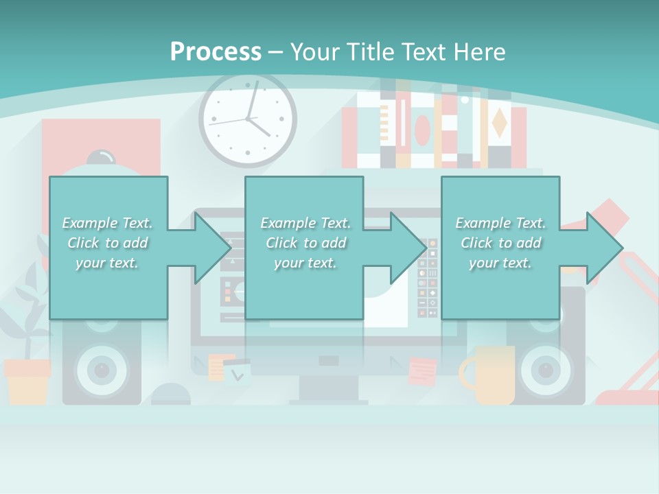 Caucasian White Sunset PowerPoint Template